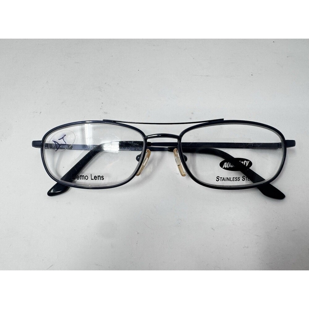 AO Safety Steel 200 Z87-2 Eyeglass Frames 52-14-135 Stainless Steel Demo